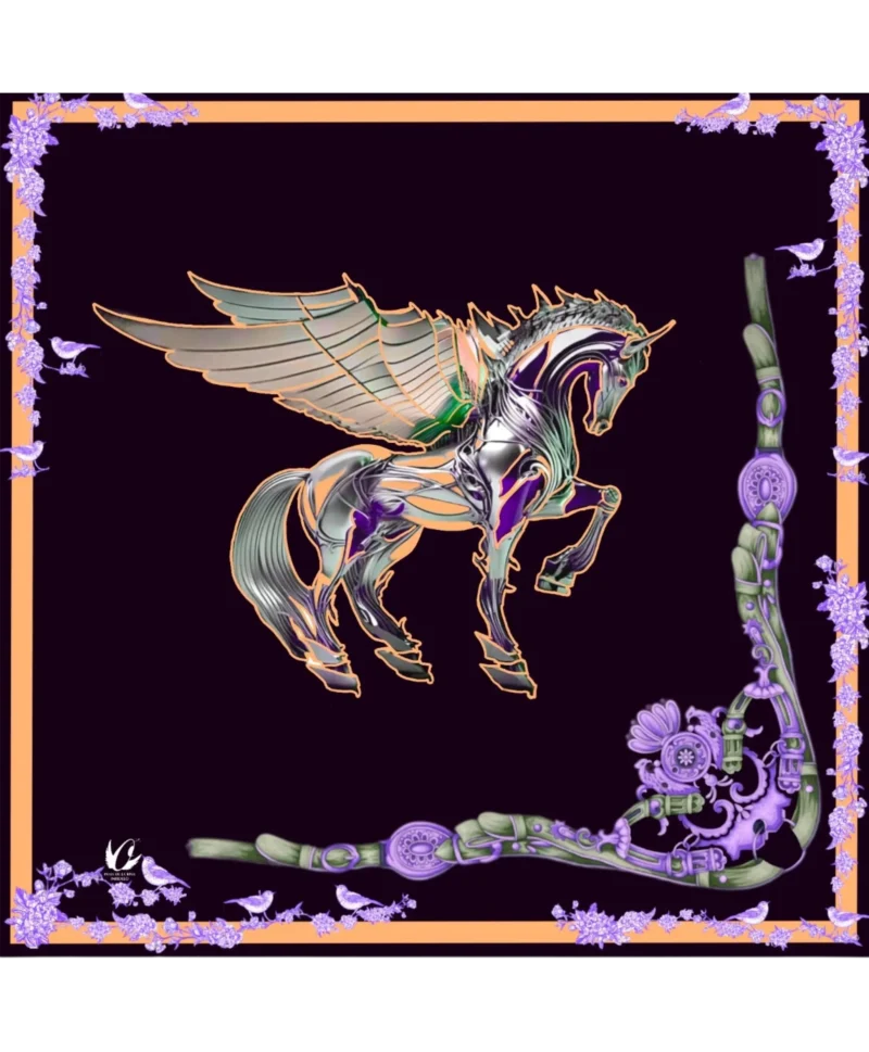 "The Winged Horse": A Thread of Emotion Woven in Silk