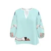 "The Swans" Blouse: Serenity and Style