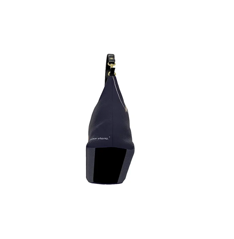 Bolso Hobo Cuadrado Único "Plomo y Tul"