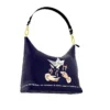 Bolso Hobo Cuadrado Único "Plomo y Tul"