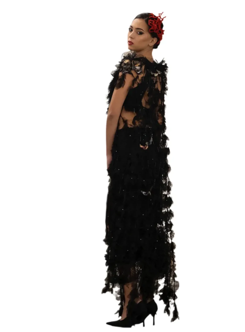 "Nocturnal Lattice" Set: Handcrafted Elegance for the Night - Image 4