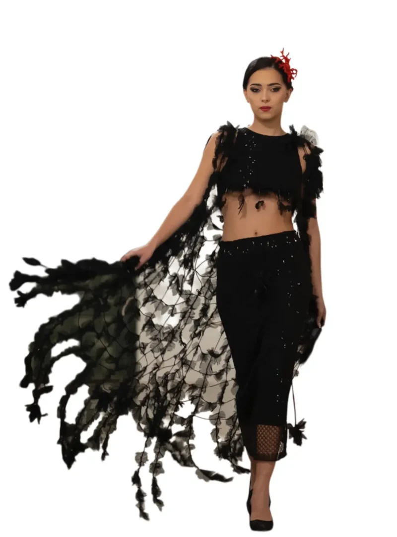 "Nocturnal Lattice" Set: Handcrafted Elegance for the Night - Image 3