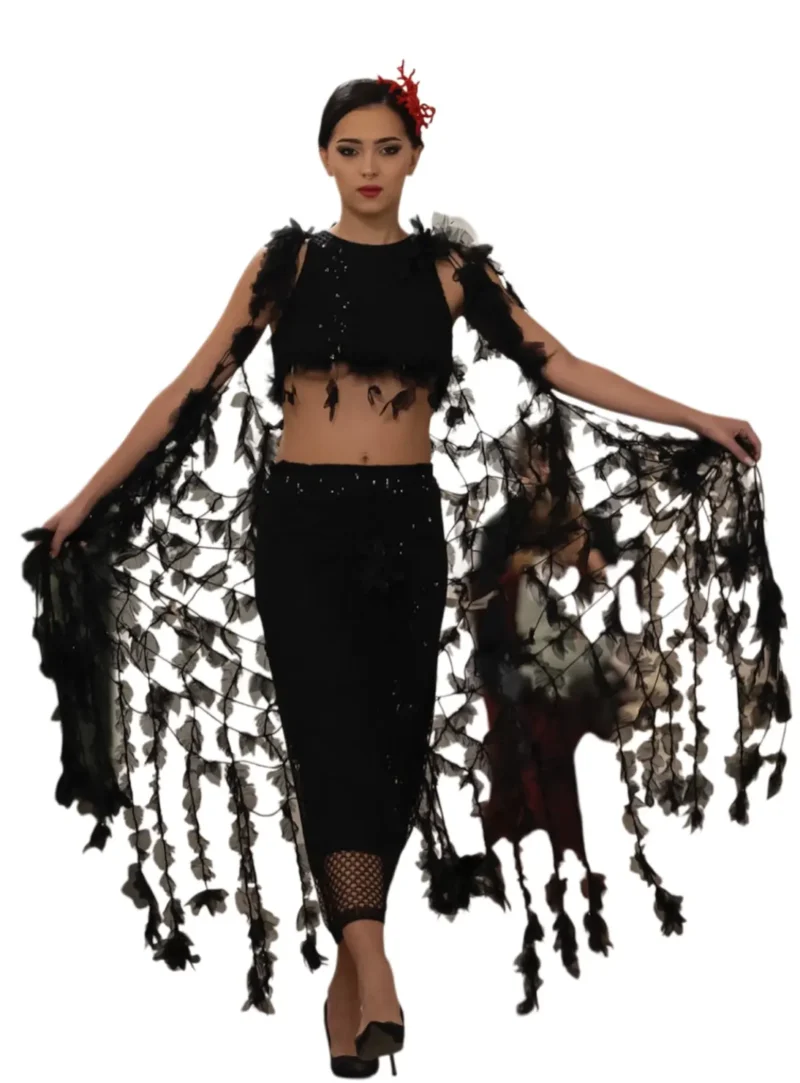 "Nocturnal Lattice" Set: Handcrafted Elegance for the Night