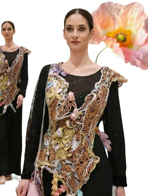 "Sculptural Elegance" Set: A Fusion of Art and Sophisticated Fashion
