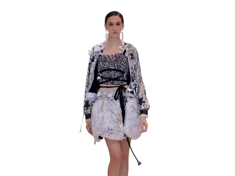 "Black and White" Set: Sparkle, Glamour, and Bohemian Chic - Image 4