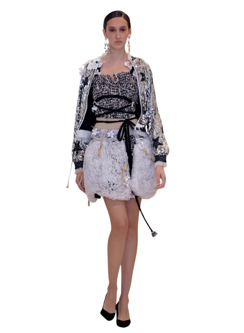 "Black and White" Set: Sparkle, Glamour, and Bohemian Chic - Image 2