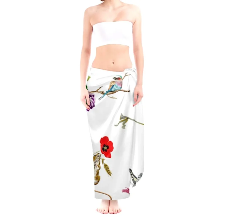 "Celestial Daytime Garden" Beach Wraps: Warmth and Design for Your Summer