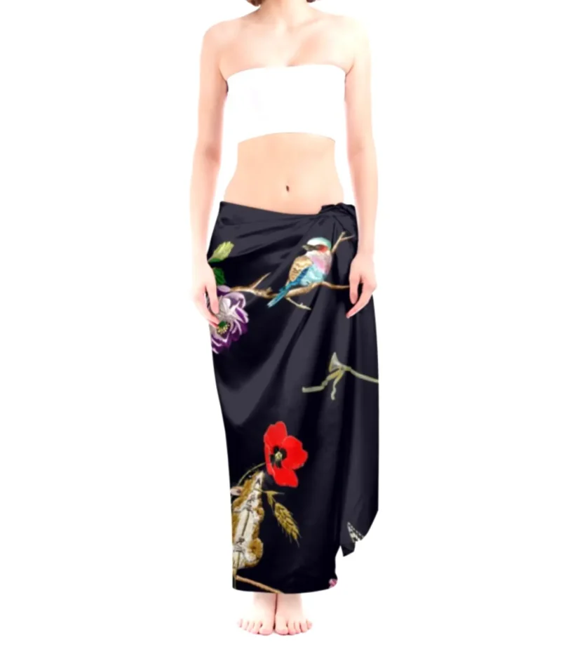 "Celestial Night Garden" Beach Wraps: Harmony and Magic for Your Summer