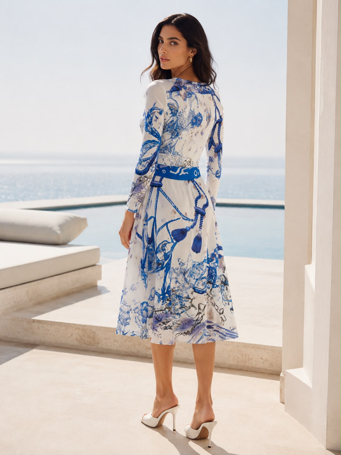 "Neptune and the Sirens" Long-Sleeved Dress: A Story of Myths and Deep-Sea Legends - Image 4
