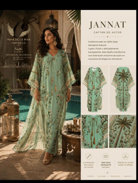 Caftán JANNAT Emerald – Resort Collection